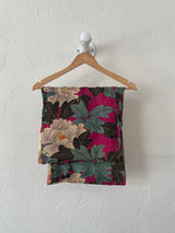 Vintage Magenta Floral Silk Kimono w/ Detached Sleeves - We Thieves