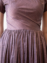 Vintage 1950s Eggplant Fit & Flare Dress XS - We Thieves