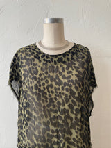 Vintage Isabel Marant Étoile Green Cheetah Print Drop Waist Dress L/XL - We Thieves