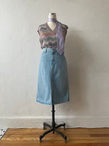 Vintage 90s GAP Lightwash Denim Pencil Skirt L - We Thieves