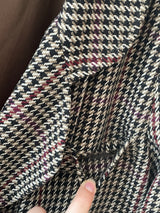Vintage Brooks Brothers Houndstooth Wool Winter Coat M/L - We Thieves