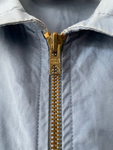 Vintage 80s Yves Saint Laurent Rive Gauche Lightweight Blue Jacket Jacket M (AS-IS)