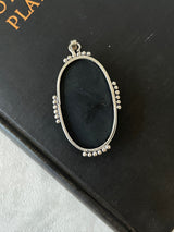 Vintage Large Faceted Onyx & Sterling Silver - We Thieves