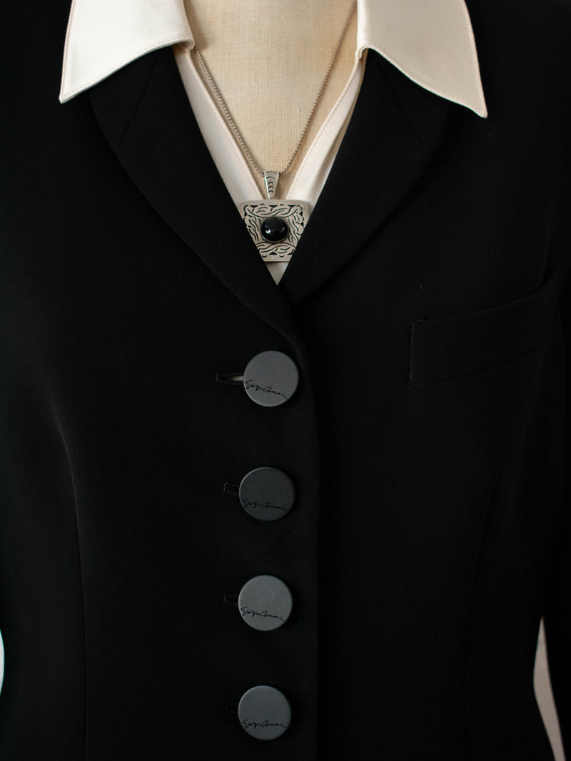 Vintage Y2K Giorgio Armani Black Blazer L - We Thieves