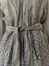 Vintage 1970s Janice Wainwright Grey Viscose Sequin Blouse M - We Thieves