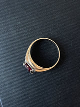 Vintage Men's 14k Gold & Large Ruby Ring Size 7