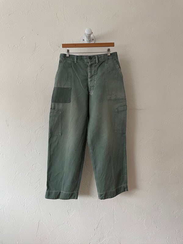 Vintage 1955 US Air Force Sage Green Cargo Pants M/L - We Thieves