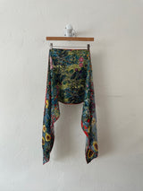 Vintage Italian Artis Vivendi Museum Gustav Klimt Floral Long Silk Scarf - We Thieves