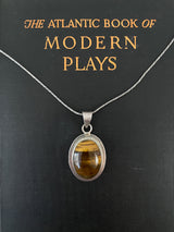 Vintage 925 Mexican Sterling Silver Tiger's Eye Pendant - We Thieves