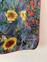 Vintage Italian Artis Vivendi Museum Gustav Klimt Floral Long Silk Scarf - We Thieves