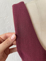 Vintage Armani Wine Red Wool Bodycon Midi Dress L - We Thieves