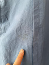 Vintage 80s Yves Saint Laurent Rive Gauche Lightweight Blue Jacket Jacket M (AS-IS)