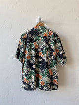 Vintage Reyn Spooner Palms + Flowers Hawaiian Shirt L - We Thieves