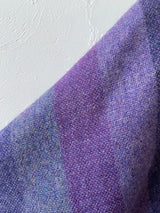Vintage Avoca Irish Wool Purple Striped Cape Coat with Scarf