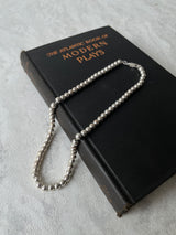 Vintage Sterling Silver Beaded Necklace - We Thieves