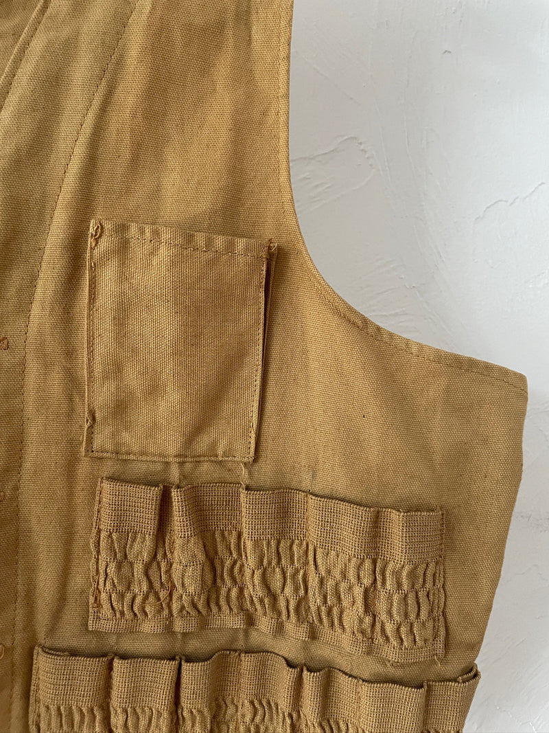 Vintage JC Higgins Mustard/Camel Hunting Vest M/L - We Thieves
