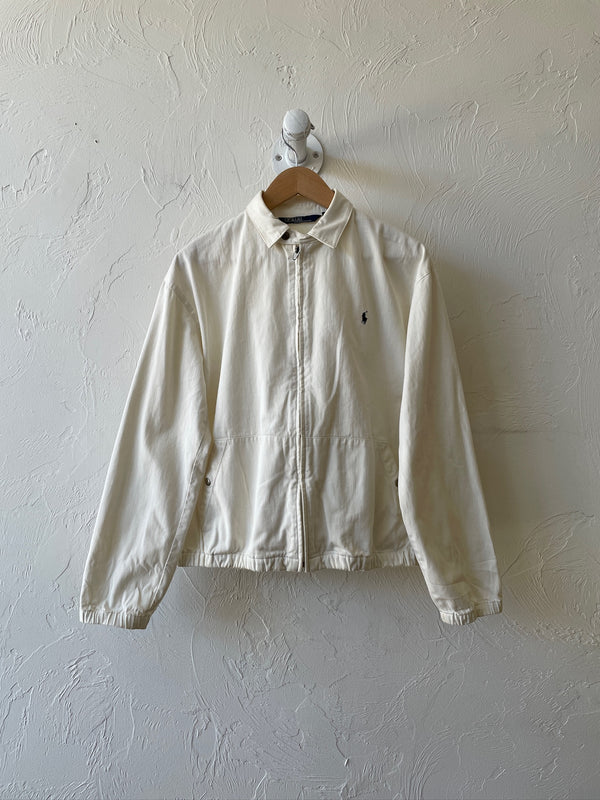 Vintage 90s Polo Ralph Lauren Lightweight White Cotton Twill
