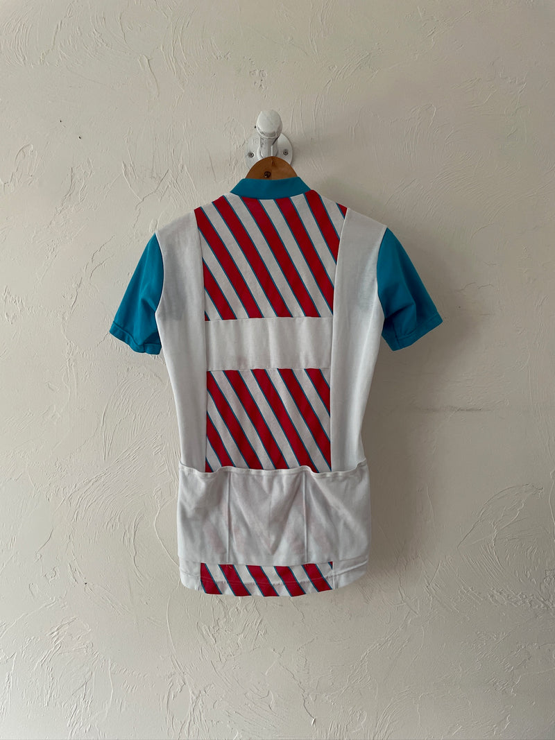 Vintage Red White & Blue Descente Cycling Jersey M - We Thieves