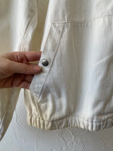 Vintage 90s Polo Ralph Lauren Lightweight White Cotton Twill Jacket S