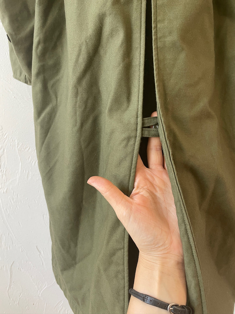 Vintage Military OG-107 Green Belted Trench Coat w/ Removable Lining S - We Thieves