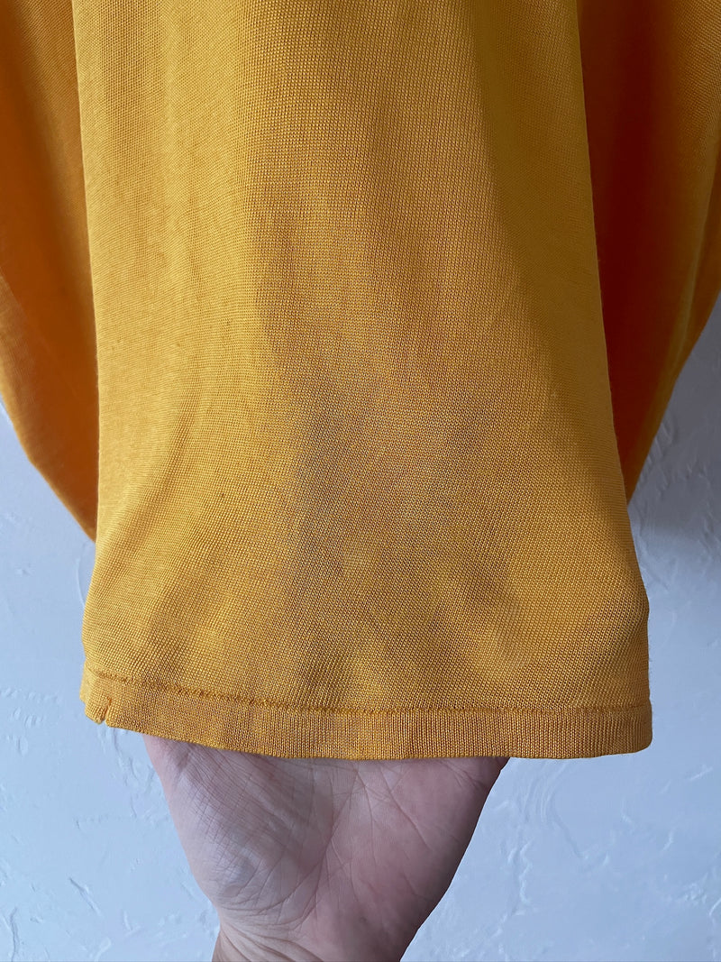 Vintage Thrashed Yellow & Black Number 13 Jersey T-Shirt L