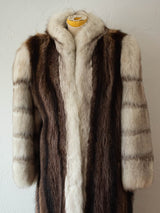 Vintage Canadian Bespoke Two-Tone Fur Coat M/L - We Thieves