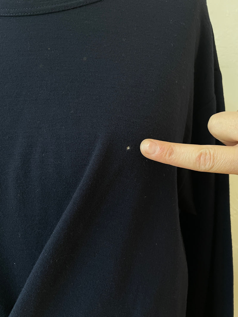 Vintage Comme Des Garçons Navy Wool Asymmetrical Cape/Dress M/L - We Thieves