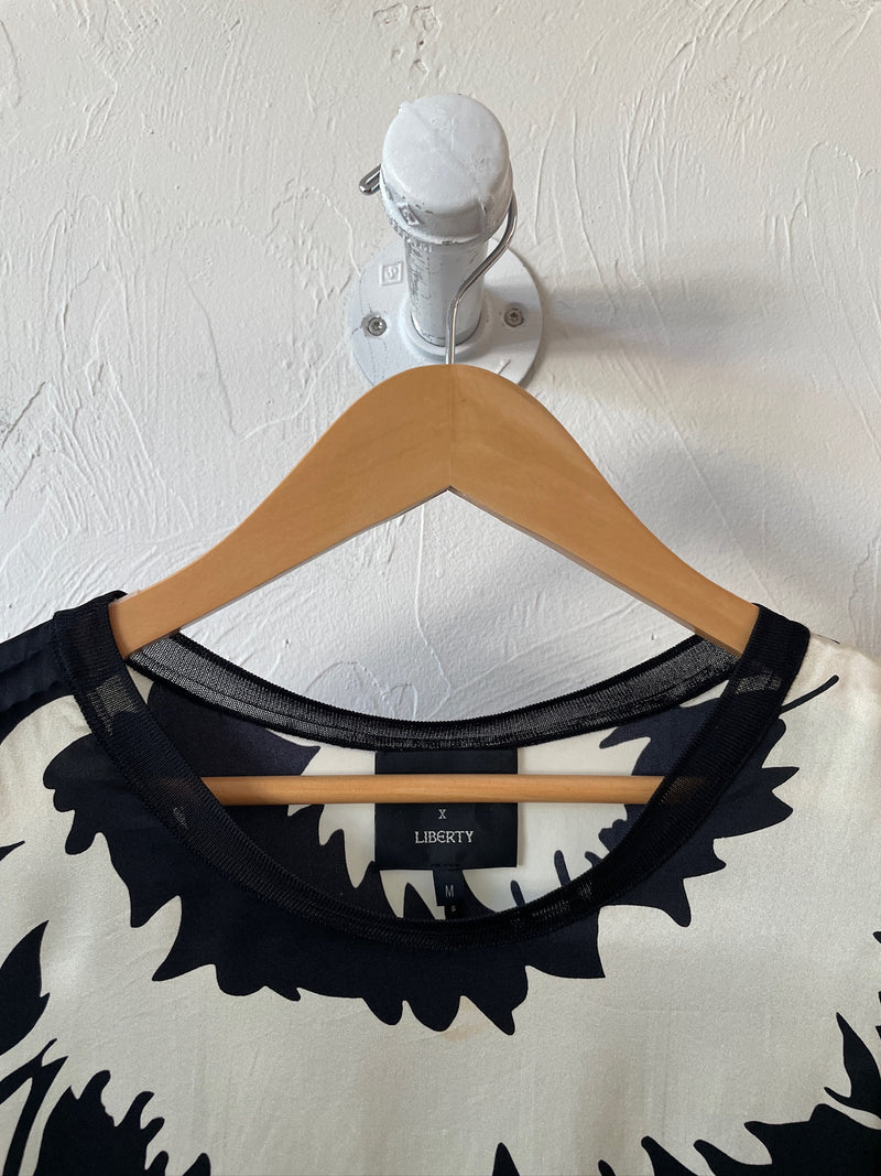 Rag & Bone x Liberty Sleeveless Black & White Printed Top M - We Thieves