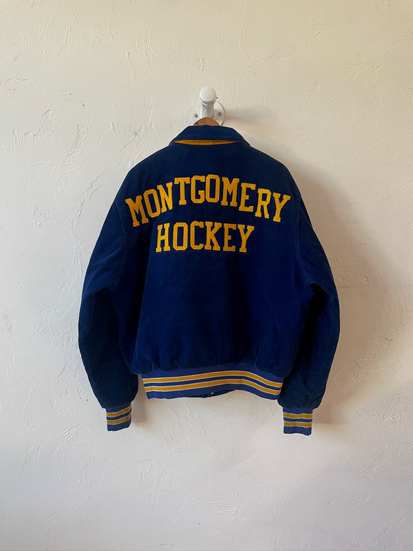 Vintage Montgomery Hockey Corduroy Letterman Jacket L/XL - We Thieves