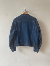 Vintage Levi's Red Tab Dark Denim Trucker Jacket L - We Thieves