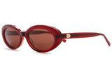 Sweet Leaf Sunglasses in Crystal Black Cherry Bio/Amber - We Thieves