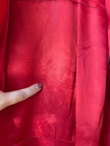 Vintage 1970s Leda Spain Red Leather Trench S - We Thieves
