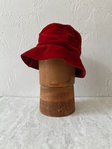 Vintage Red Velvet Floppy Bucket Hat - We Thieves