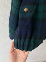 Vintage 1980s Pendleton Green/Navy Wool Sport Jacket Women's M - We Thieves