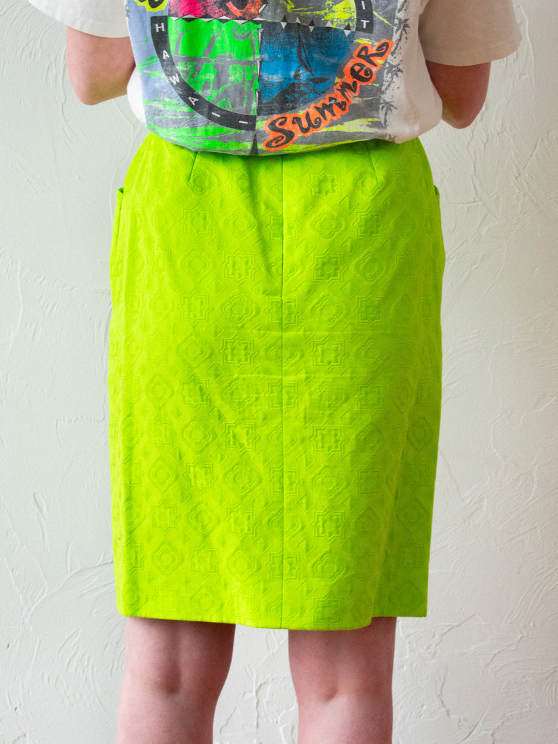 Vintage Lime Green Christian Lacroix Skirt M/L - We Thieves
