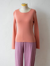 Vintage Peach Chanel Silk Blend Long Sleeve Knit S - We Thieves