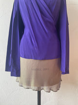 Vintage Robert Rodriguez Sleeveless Royal Purple Silk Fairy Top S/M - We Thieves