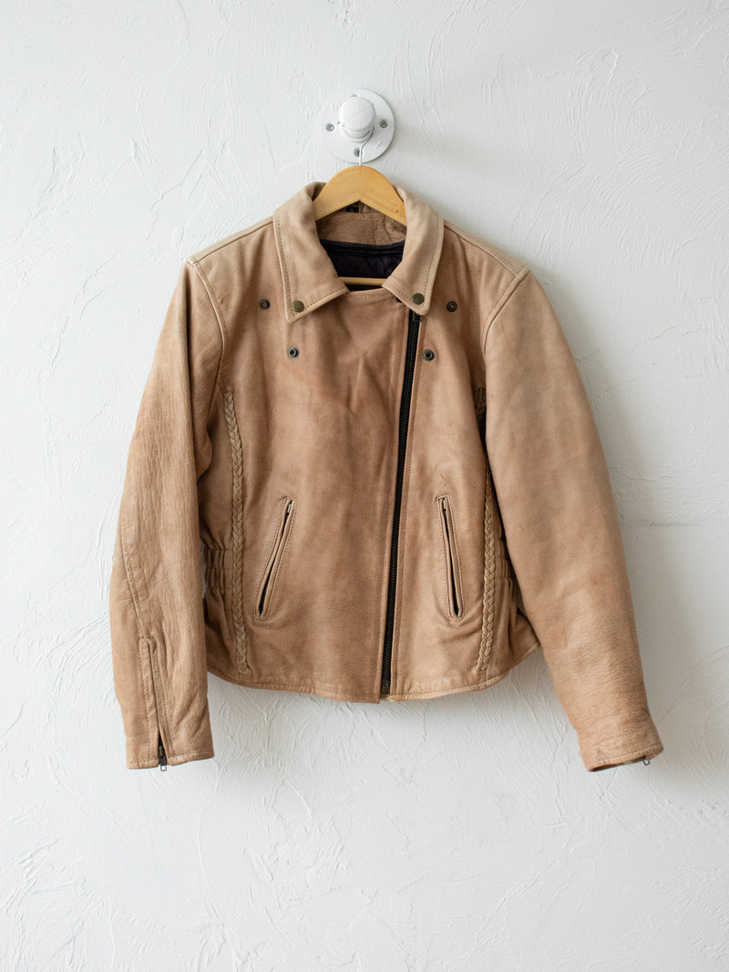 Vintage Hudson Clay Brown/Beige Leather Jacket M - We Thieves