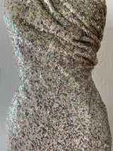 Vintage Y2K All Saints Sequin One-Shoulder Mini Dress XXS - We Thieves