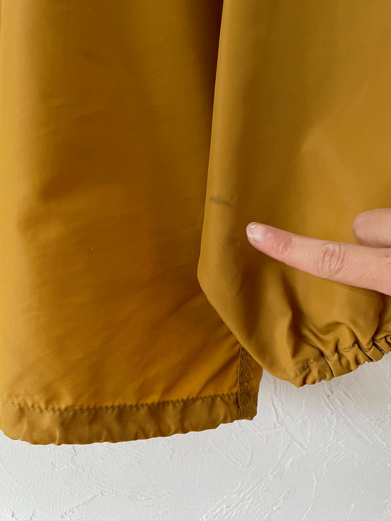 Vintage 1960s Pla-Jac Paulding Co. Tigers Mustard Coaches Jacket M/L