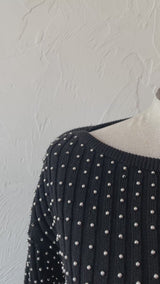 Vintage Christine Philipé Studded Long Sleeve Top S/M - We Thieves