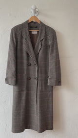 Vintage Brooks Brothers Houndstooth Wool Winter Coat M/L - We Thieves