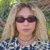 Sweet Leaf Black Frame Rosewood Sunset Lens