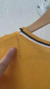 Vintage Thrashed Yellow & Black Number 13 Jersey T-Shirt L