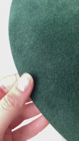 Vintage 60s/70s Borsalino Forest Green Brushed Wool Floppy Hat