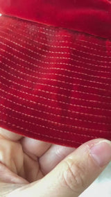 Vintage Red Velvet Floppy Bucket Hat - We Thieves