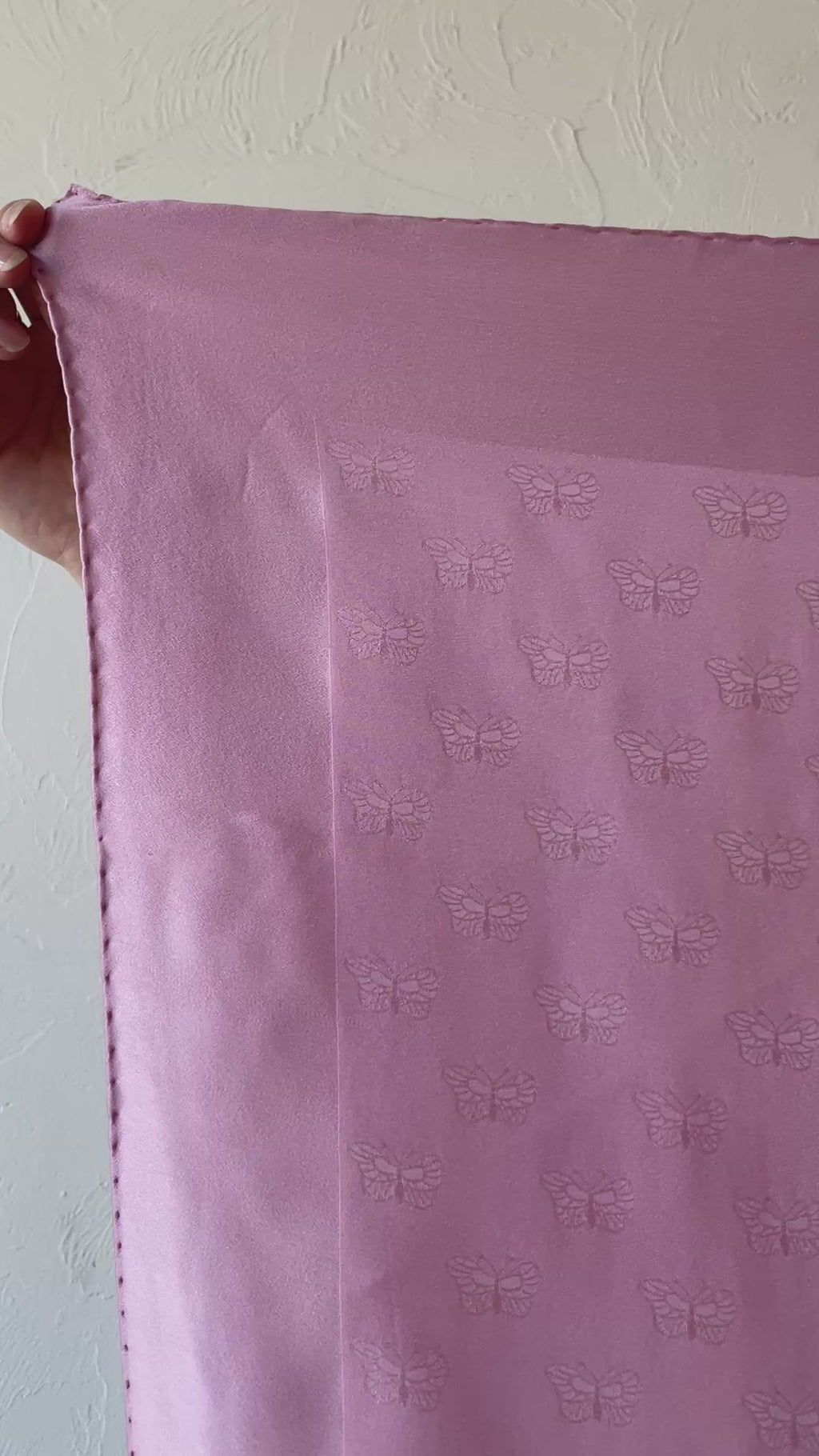 Vintage Bottega Veneta Pink Butterfly Silk Scarf (As-Is) - We Thieves