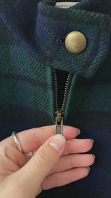 Vintage 1980s Pendleton Green/Navy Wool Sport Jacket Women's M - We Thieves