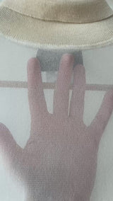 Vintage Jean Paul Gaultier Maille Femme White Mesh Knit Turtleneck L - We Thieves