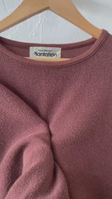 Vintage Issey Miyake Earth Brown Cotton Long Sleeve Knit Shirt S - We Thieves